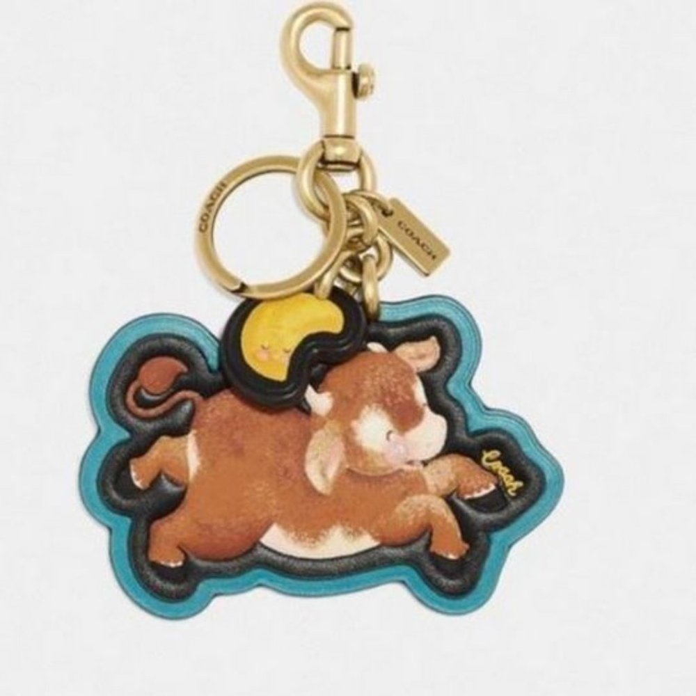 COACH Lunar New Year OX 2021 Bag Charm Key Chain